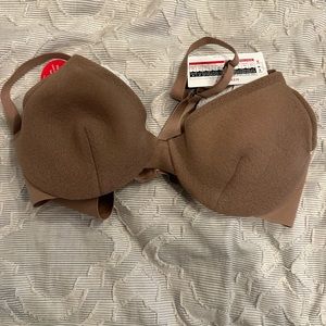 SPANX Sheer Flex Fit To You Bra Medium A-C Cups cafe au lait NEW